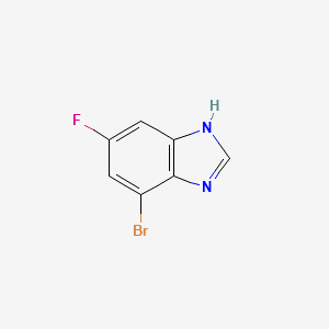 4-BROMO-6-FLUORO-1H-BENZO[D]IMIDAZOLE structure, CAS 1245642-98-1