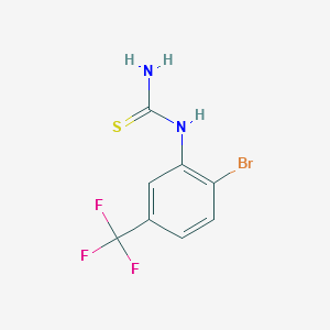 1-(2-Bromo-5-trifluoromethylphenyl)-2-thiourea structure, CAS 206559-47-9
