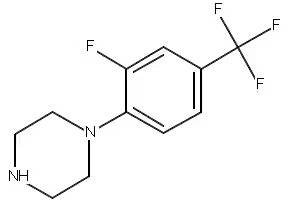 1-(1-(2-(TRIFLUOROMETHYL)PHENYL)CYCLOPROPYL)PIPERAZINE structure, CAS 1245643-43-9