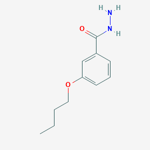 3-Butoxy-benzoicacidhydrazide structure, CAS 350997-57-8