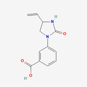 3-(2-OXO-4-VINYLIMIDAZOLIDIN-1-YL)BENZOICACID structure, CAS 1243474-62-5