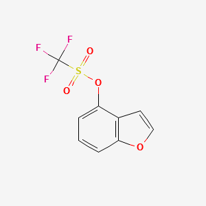 benzofuran-4-yltrifluoromethanesulfonate structure, CAS 177734-79-1