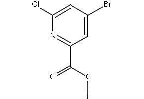 methyl4-bromo-6-chloropicolinate structure, CAS 1206249-86-6