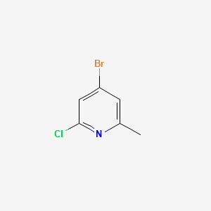 4-bromo-2-chloro-6-methylpyridine structure, CAS 1206250-53-4