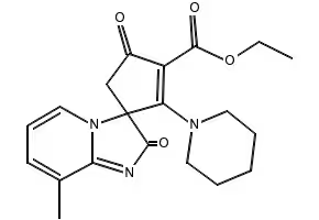 1-[8-Methyl-2-(3-nitrophenyl)imidazo[1,2-a]pyridin-3-ylmethyl]piperidine-4-carboxylicacid structure, CAS 727977-60-8