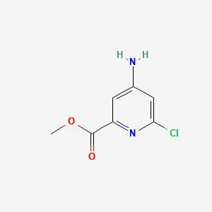 methyl4-amino-6-chloropicolinate structure, CAS 1235475-17-8