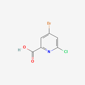 4-bromo-6-chloropicolinicacid structure, CAS 1060805-66-4