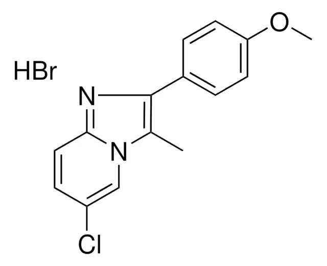 6-Methyl-2-(4-nitrophenyl)-3-piperazin-1-yl-methylimidazo[1,2-a]pyridine structure, CAS 727976-05-8
