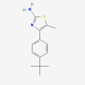 4-(4-tert-Butylphenyl)-5-methylthiazol-2-ylamine structure, CAS 438227-35-1