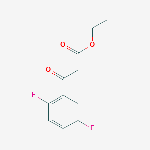 Ethyl2,5-Difluorobenzoylacetate structure, CAS 887267-53-0