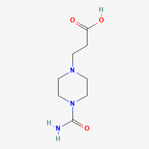 3-(4-Carbamoylpiperazin-1-yl)propionicacid structure, CAS 705941-74-8