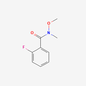2-Fluoro-N-methoxy-N-methylbenzamide structure, CAS 198967-24-7