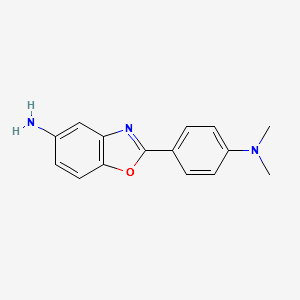 2-(4-Dimethylaminophenyl)benzooxazol-5-ylamine structure, CAS 116248-11-4