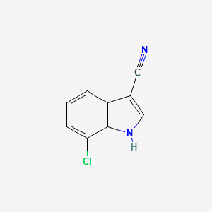 3-Cyano-7-chloroindole structure, CAS 948015-64-3