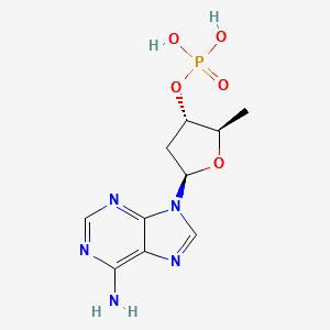 Phosphoricacid[5-(6-aminopurin-9-yl)-2-methyltetrahydrofuran-3-yl]ester structure, CAS 121878-11-3