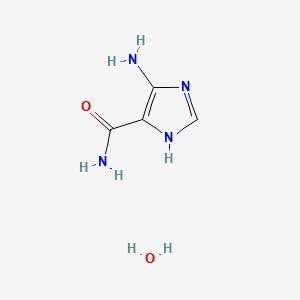 5-Amino-1H-imidazole-4-carboxamidehydrate structure, CAS 64236-33-5