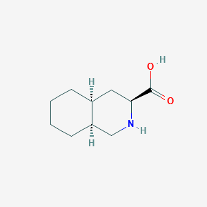 (3S,4aS,8aS)-Decahydroisoquinoline-3-carboxylicacid structure, CAS 115238-58-9