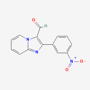 2-(3-Nitrophenyl)imidazo[1,2-a]pyridine-3-carboxaldehyde structure, CAS 817172-42-2