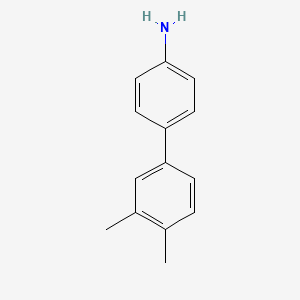 3',4'-Dimethylbiphenyl-4-ylamine structure, CAS 188906-52-7