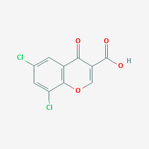 6,8-Dichlorochromone-3-carboxylicacid structure, CAS 72798-31-3