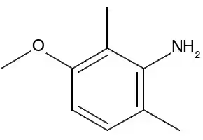 2,6-Dimethyl-3-(methylsulfonyl)aniline structure, CAS 10311-40-7