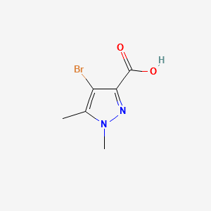 4-Bromo-1,5-dimethyl-1H-pyrazole-3-carboxylicacid structure, CAS 5775-91-7