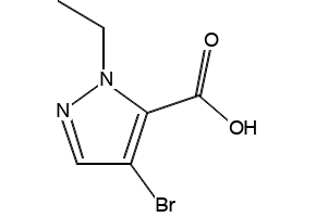 4-Bromo-2-ethyl-2H-pyrazole-3-carboxylicacid structure, CAS 514800-97-6
