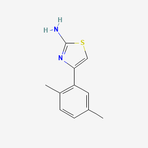 4-(2,5-Dimethylphenyl)thiazol-2-ylamine structure, CAS 101967-39-9