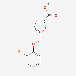 5-(2-Bromophenoxymethyl)furan-2-carboxylicacid structure, CAS 364739-02-6