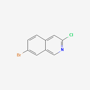 7-bromo-3-chloroisoquinoline structure, CAS 1029720-65-7