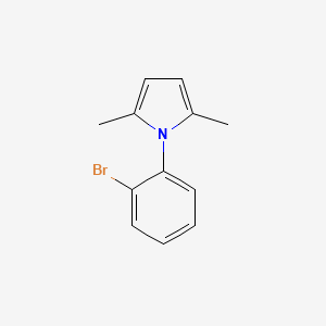1-(2-Bromophenyl)-2,5-dimethyl-1H-pyrrole structure, CAS 132253-56-6