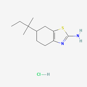6-(1,1-Dimethylpropyl)-4,5,6,7-tetrahydrobenzothiazol-2-ylaminehydrochloride structure, CAS 840521-77-9