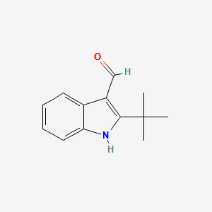 2-tert-Butyl-1H-indole-3-carbaldehyde structure, CAS 29957-81-1