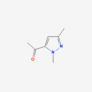 1-(1,3-Dimethyl-1H-pyrazole-5-yl)ethanone structure, CAS 87375-38-0