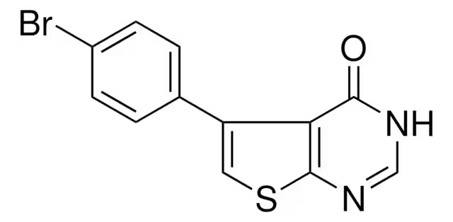 5-(4-Bromo-phenyl)-3H-thieno[2,3-d]pyrimidin-4-one structure, CAS 307512-24-9