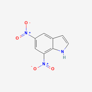 5,7-Dinitroindole structure, CAS 205873-59-2