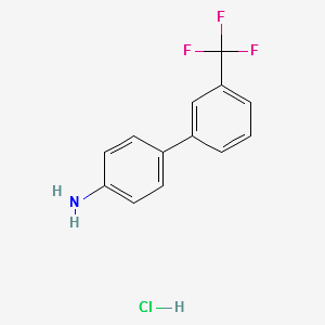 3'-Trifluoromethylbiphenyl-4-ylaminehydrochloride structure, CAS 3838-42-4