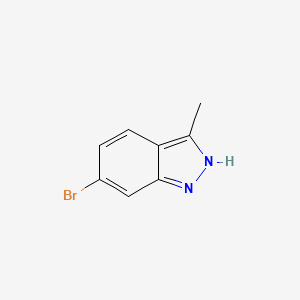 6-bromo-3-methyl-1H-indazole structure, CAS 7746-27-2