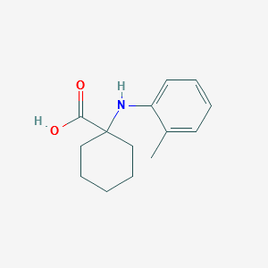 1-o-Tolylaminocyclohexanecarboxylicacid structure, CAS 725234-58-2