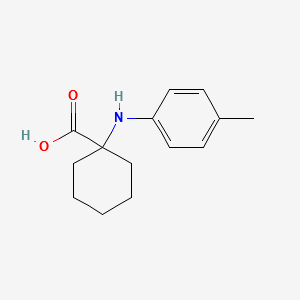 1-p-Tolylaminocyclohexanecarboxylicacid structure, CAS 99216-79-2