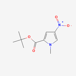 tert-Butyl1-methyl-4-nitro-1H-pyrrole-2-carboxylate structure, CAS 67974-08-7