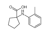 1-o-Tolylaminocyclopentanecarboxylicacid structure, CAS 725234-49-1