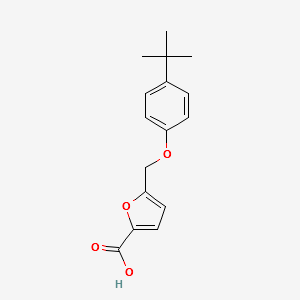 5-(4-tert-Butylphenoxymethyl)furan-2-carboxylicacid structure, CAS 74556-54-0