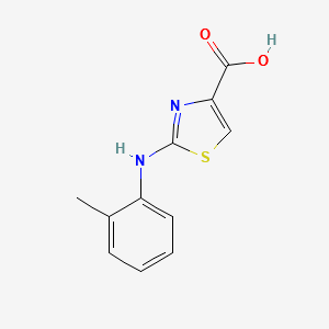 2-o-Tolylaminothiazole-4-carboxylicacid structure, CAS 165682-76-8