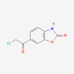 6-Chloroacetyl-2-benzoxazolinone structure, CAS 54903-10-5