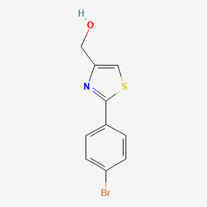 (2-(4-bromophenyl)thiazol-4-yl)methanol structure, CAS 21160-53-2