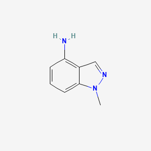 1-methyl-1H-indazol-4-amine structure, CAS 77894-69-0
