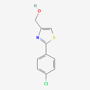 (2-(4-chlorophenyl)thiazol-4-yl)methanol structure, CAS 36093-99-9