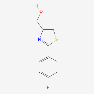 (2-(4-fluorophenyl)thiazol-4-yl)methanol structure, CAS 885280-13-7