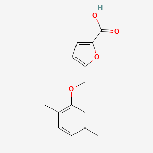 5-(2,5-Dimethylphenoxymethyl)furan-2-carboxylicacid structure, CAS 364736-60-7